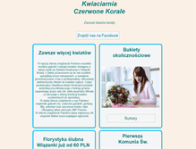 Tablet Screenshot of kwiaciarnia.starachowice.pl
